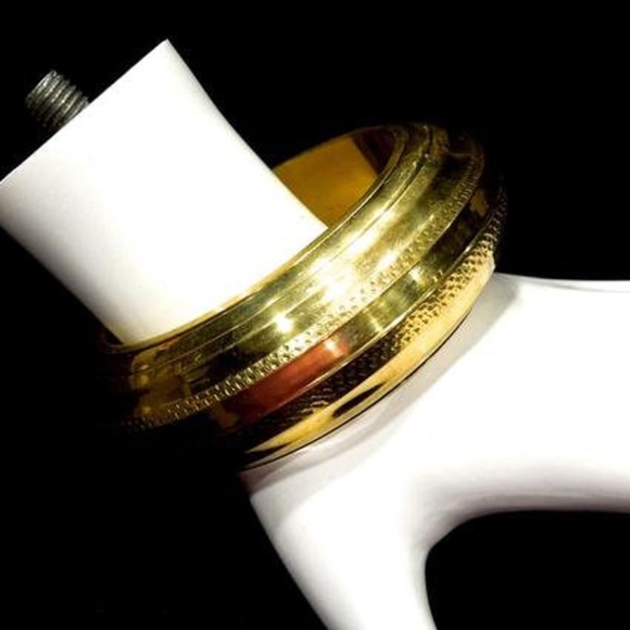 VTG 70's Chunky Brass Bangle - Picture 5 of 5